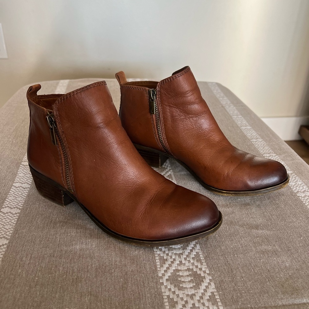 Lucky Brand Leather Ankle Booties
